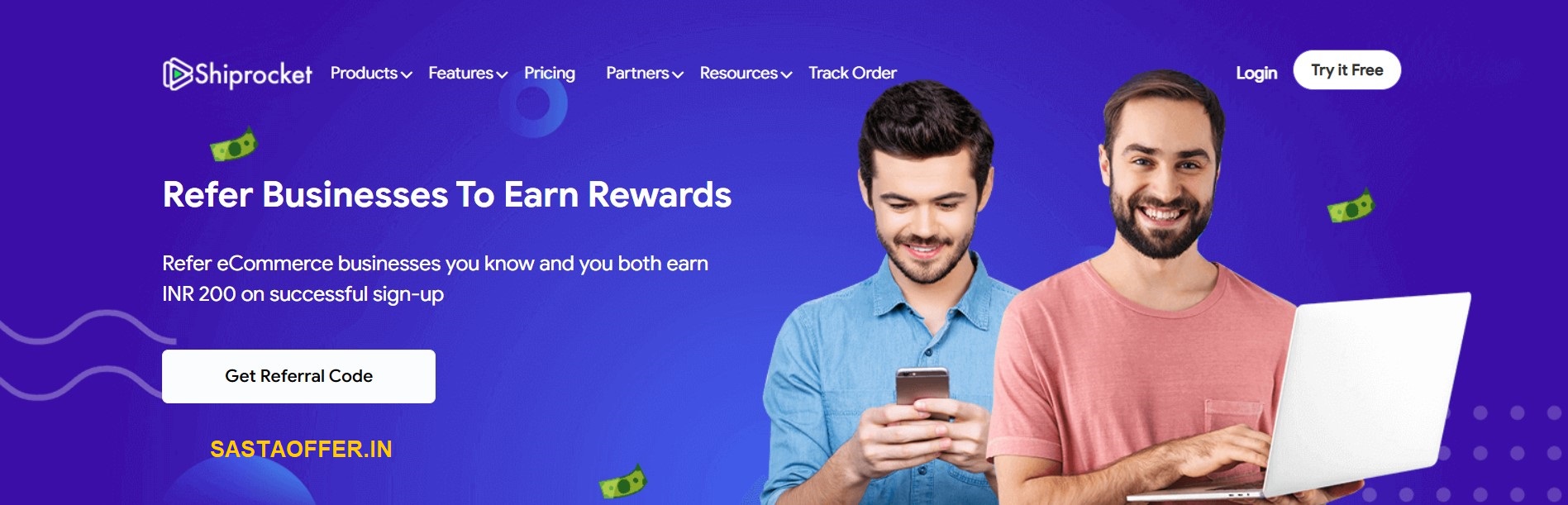 shiprocket refer and earn